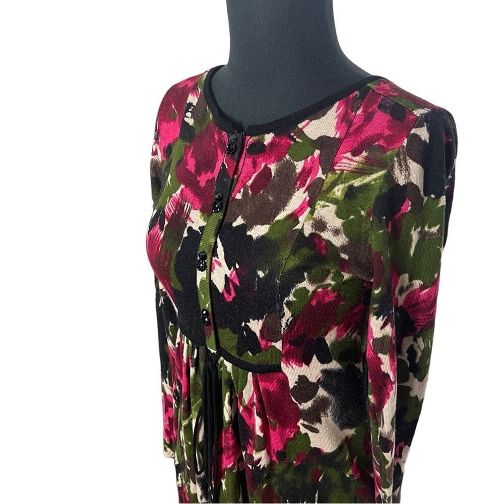 EP Yaying Soft Wool Floral Dress, Career, Strong Femininity, Boss Lady XS - Picture 3 of 11